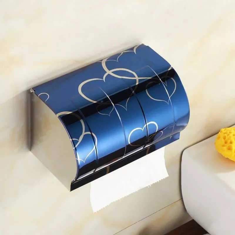 Boîte en acier étanche pour porte-papier hygiénique