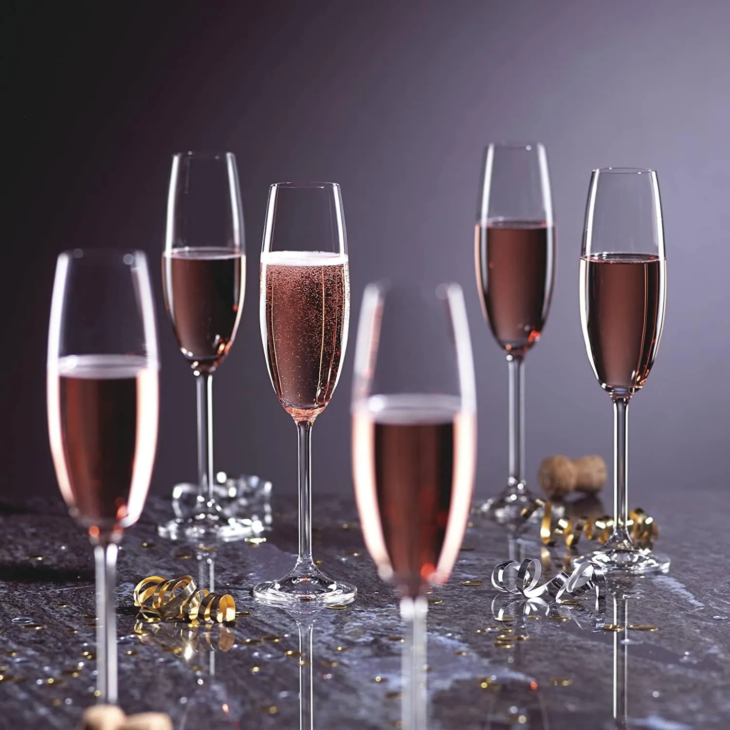 Ensemble Élégant 6 Tasses à Eau en Verre Parfaites pour le Restaurant