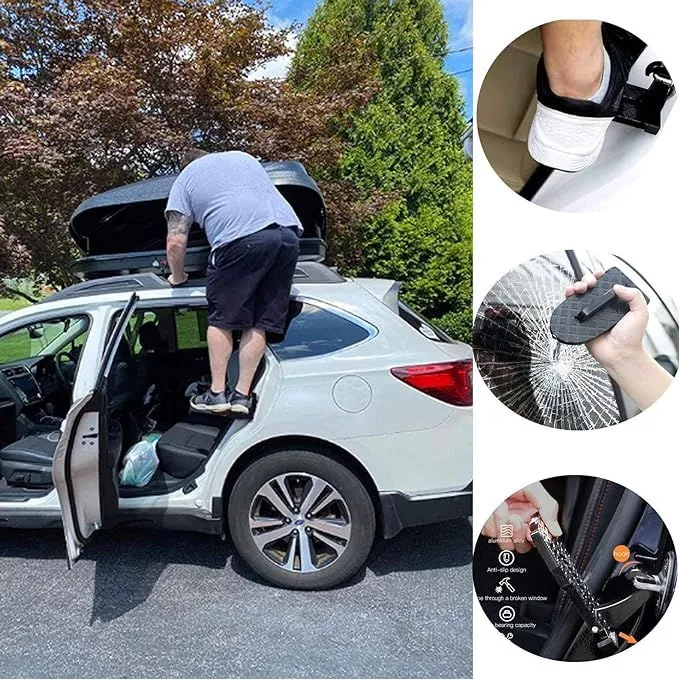 Escaladez le Confort Découvrez notre Échelle Portative de Voiture avec Pédale de Marche