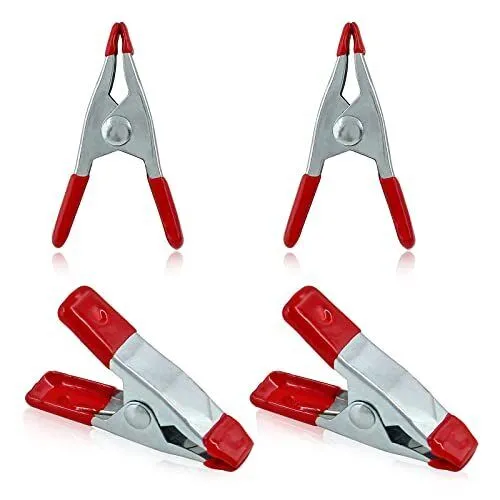 Ensemble de 4 Pinces Serre-joint Polyvalentes en Métal, Longueur 10cm