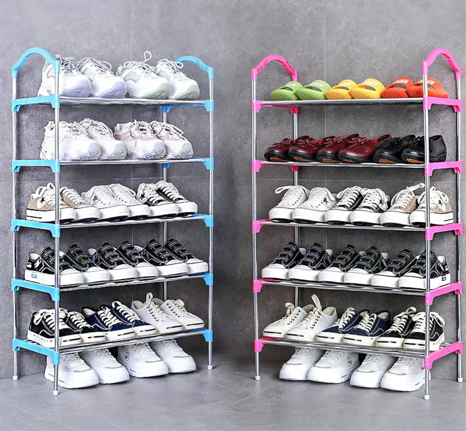 Optimisez votre Espace avec notre Armoire à Chaussures 5 Couches pour une Entrée Bien Organisée