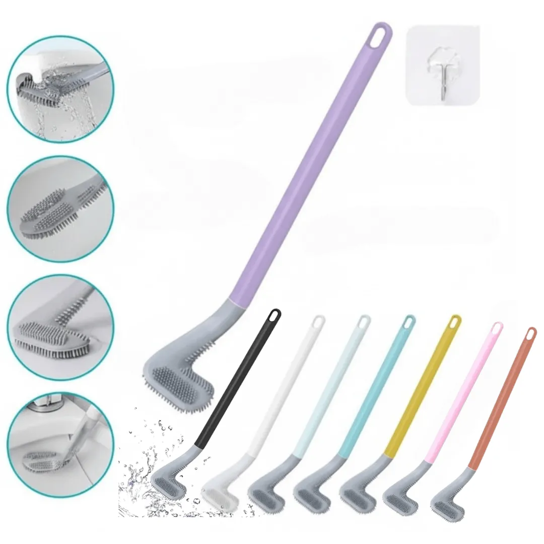 Brosse WC avec Manche de Golf pour un Nettoyage Impeccable (colleur aléatoire)