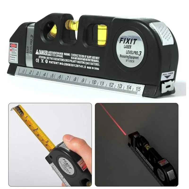 Précision Optimale Niveau Laser Polyvalent avec 3 Modes et Niveau à Bulle