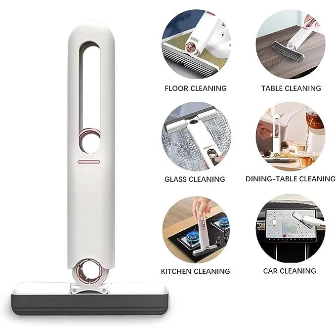 Maxi Propreté avec la Mini Mop La Vadrouille Compacte qui Absorbe et Essore