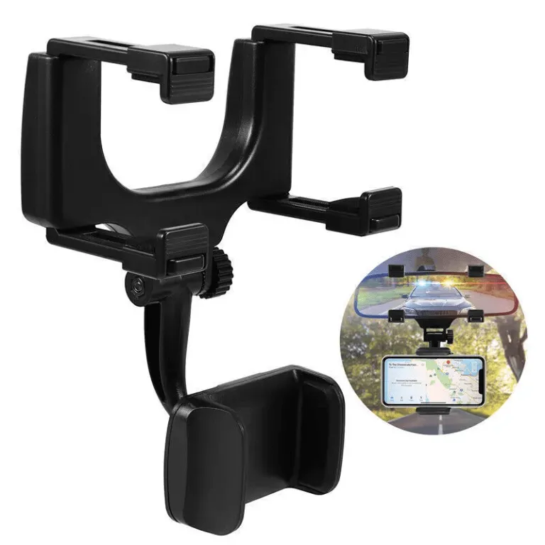 Support de Téléphone Élégant pour Rétroviseur Auto