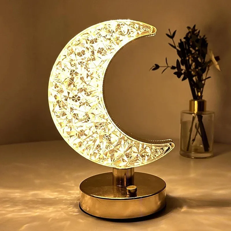 Élégance illuminée Lampes de chevet en cristal pour une touche de luxe dans votre chambre