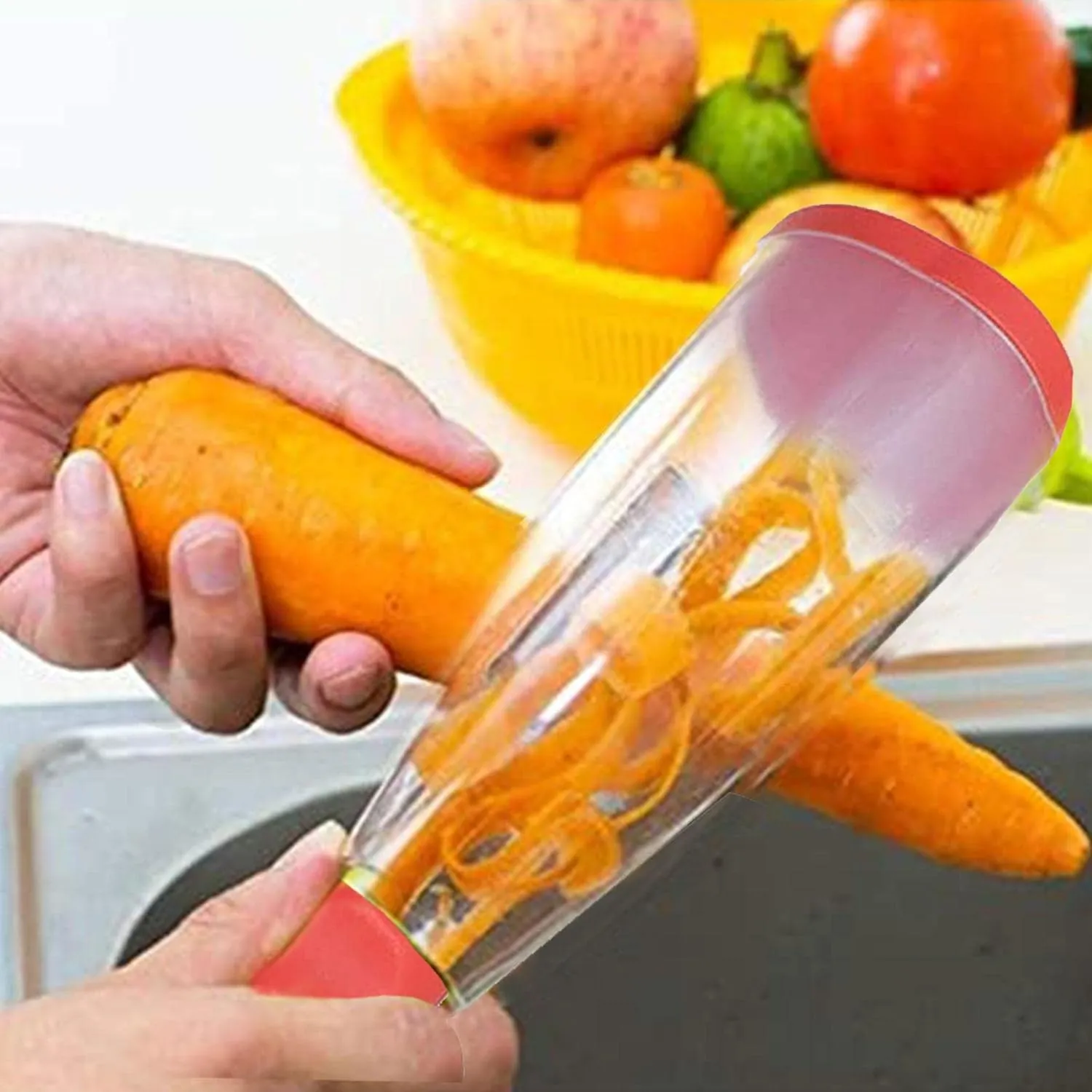 Facilitez vous la vie avec notre Éplucheur Intelligent et son Récipient Pratique