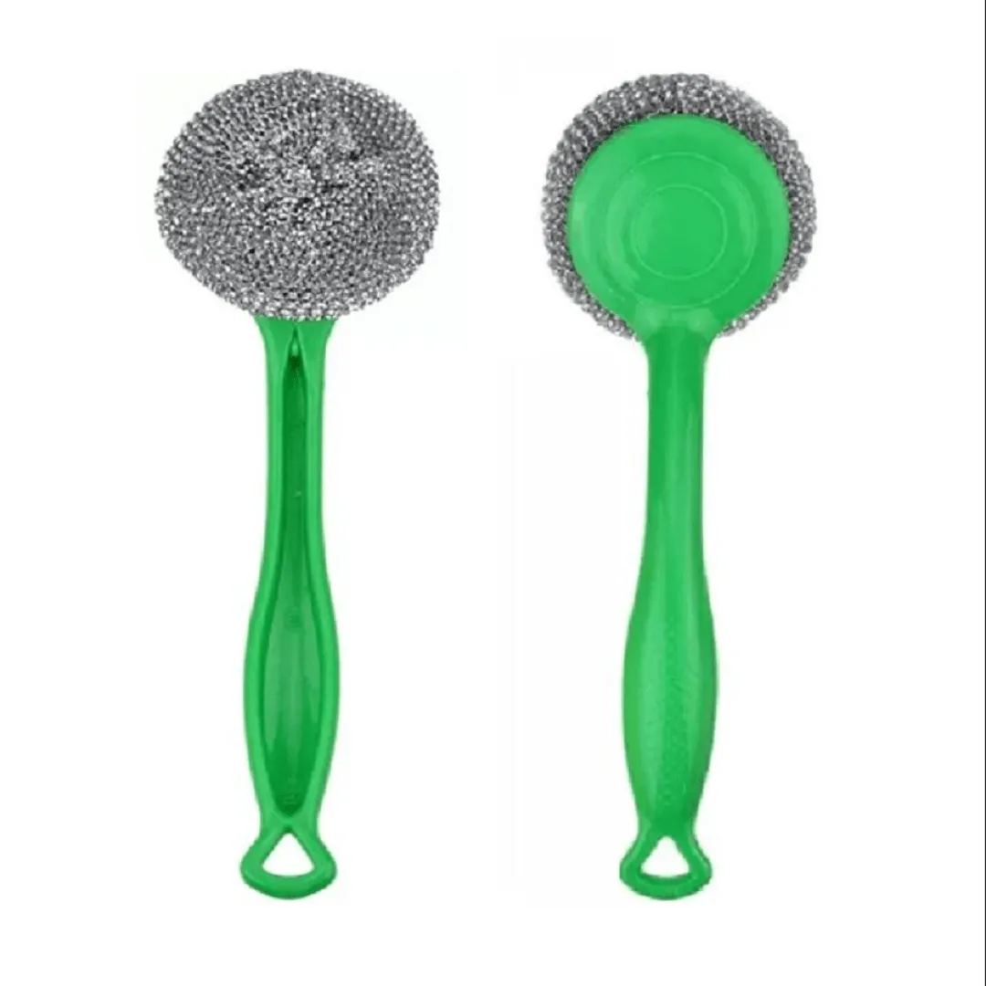 Brosse de Nettoyage en Acier Inoxydable avec Manche Long