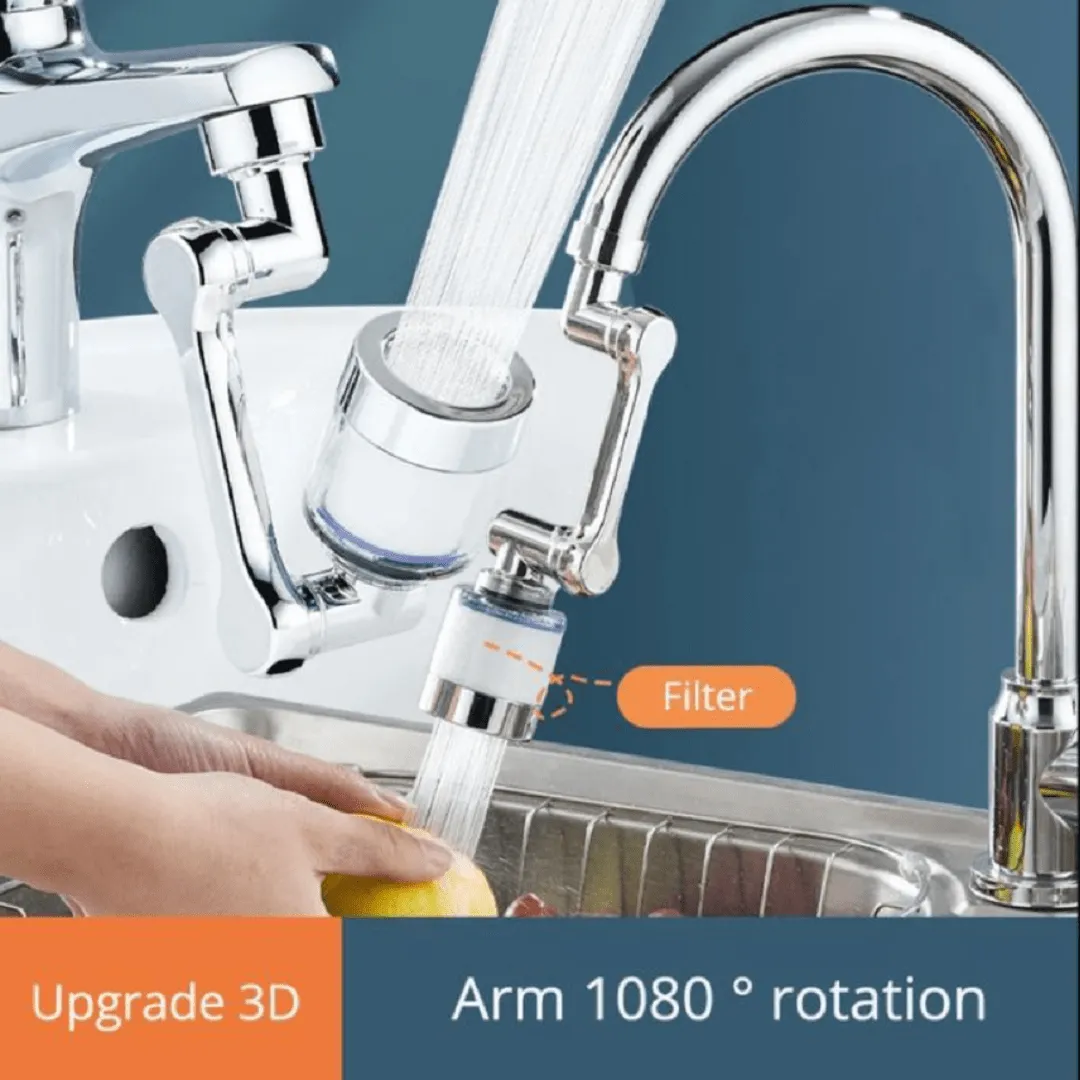 Filtre de robinet Aérateur Universel à Rotation 1080°