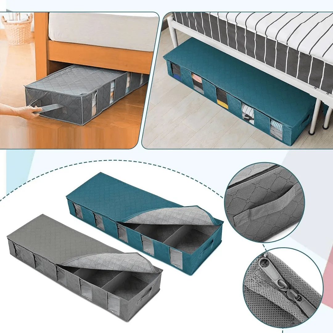 Sac de rangement pour vêtements pliable sous le lit