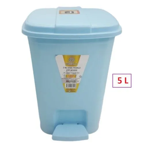 Poubelle en Plastique avec Couvercle 5L pour un Environnement Ordonné