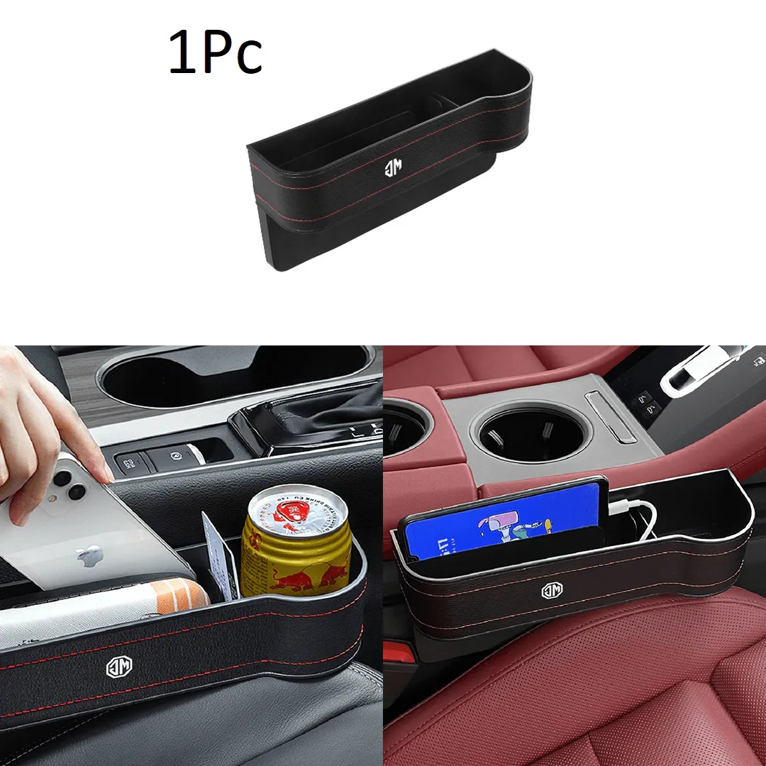 Boîte de rangement pour siège de voiture avec porte gobelet à intervalle