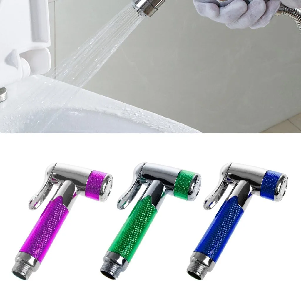Douchette en acier inoxydable pour salle de bains (colleur aléatoire)