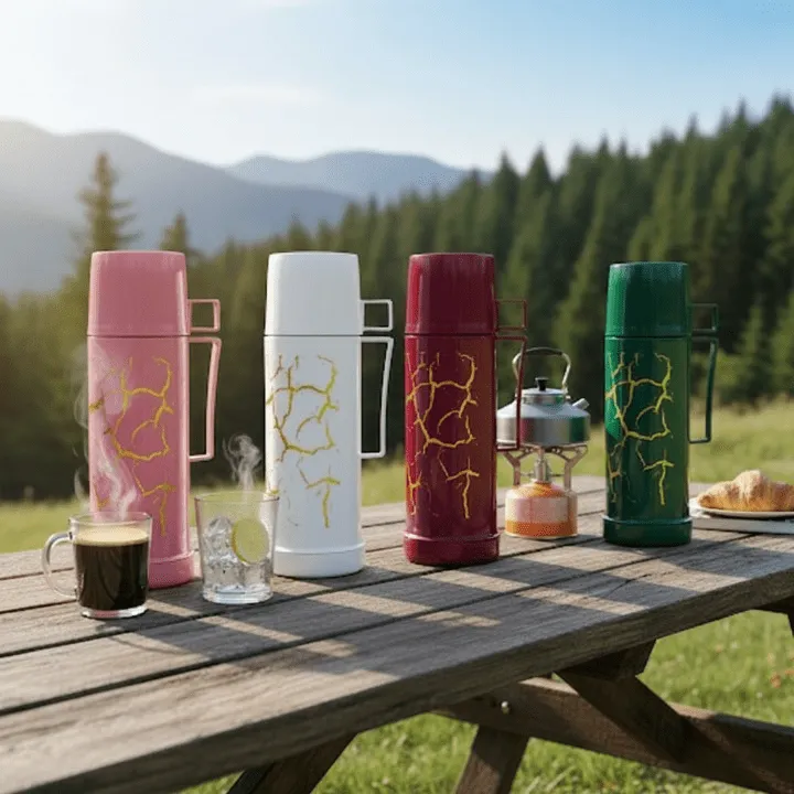 Thermos pour Boissons chaudes et froides, Bouteille Isotherme (colleur aléatoire)