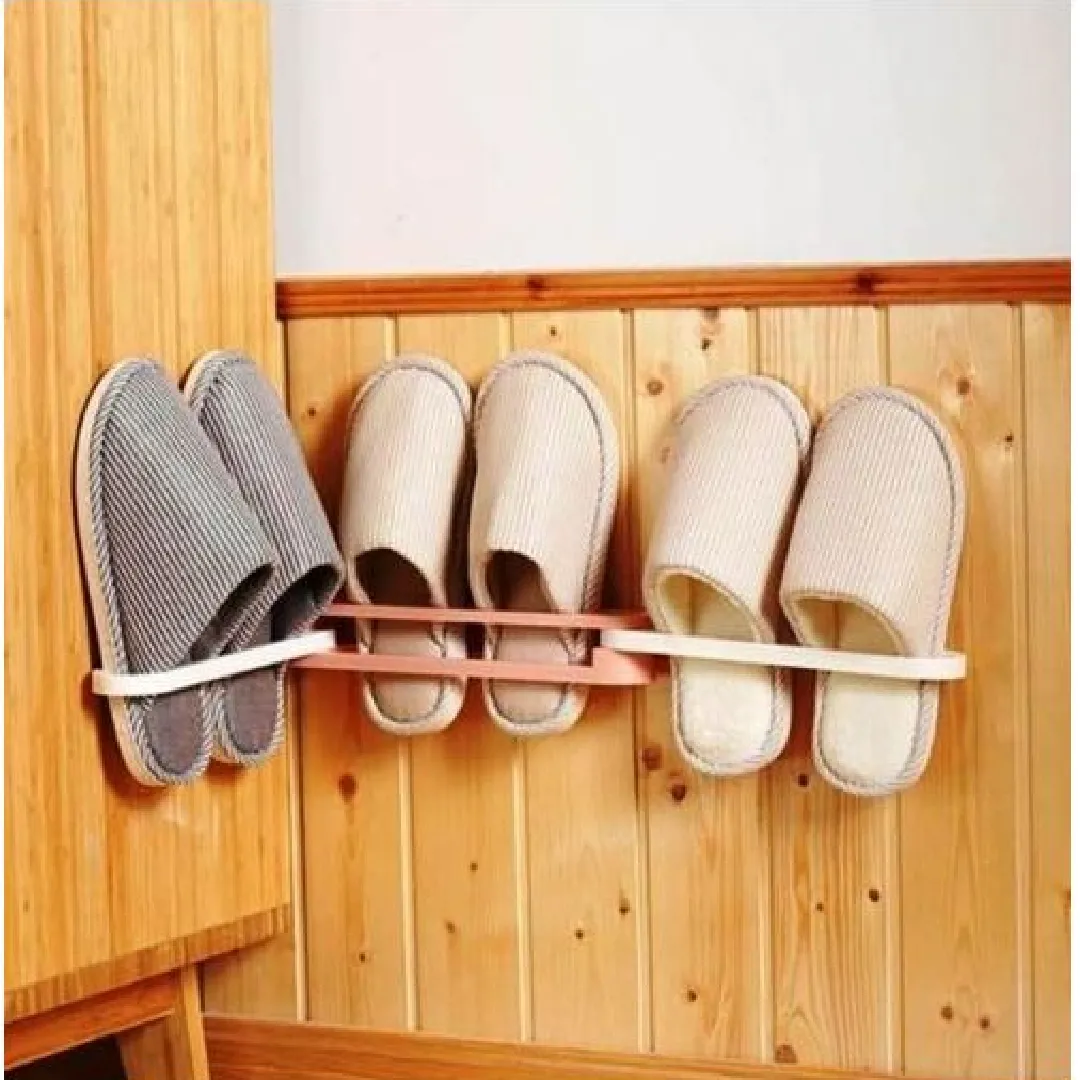 Porte-chaussures étagère suspendu mural crochet collant