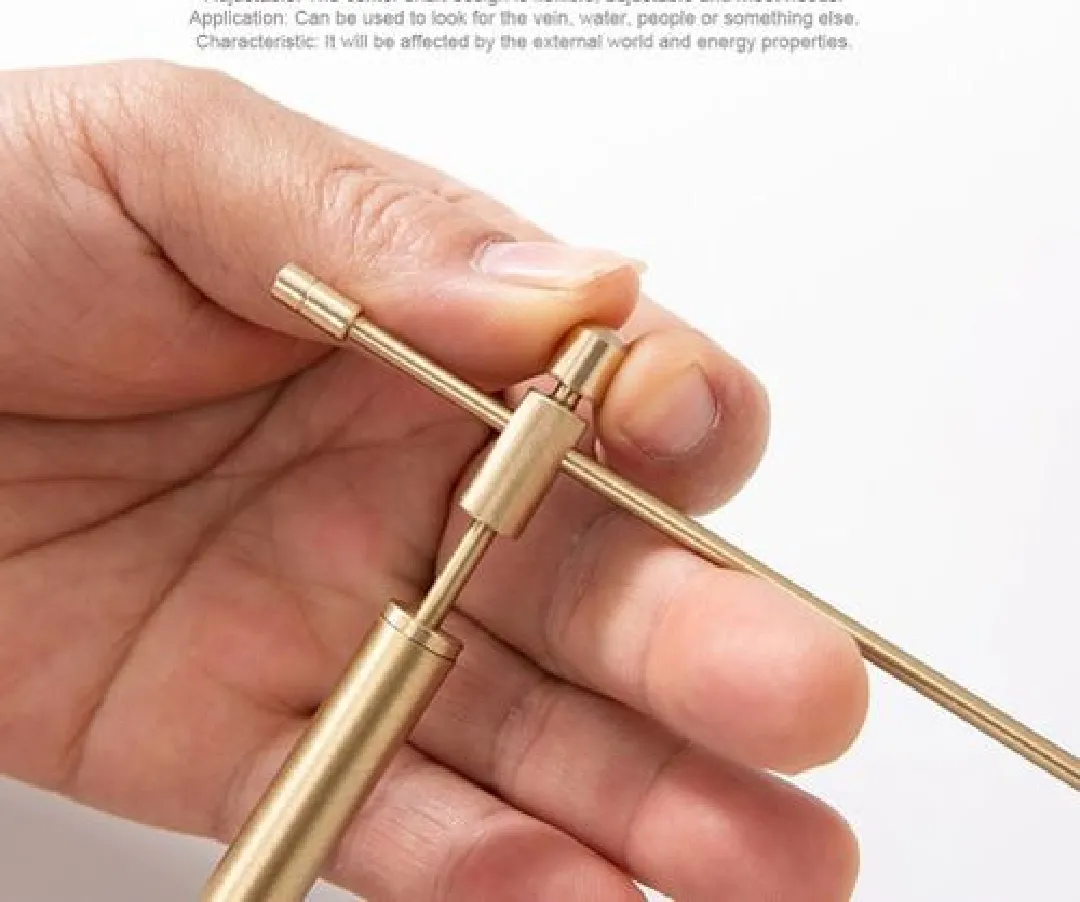 1 Paire Détecteur de métal En Cuivre Détecteur D'eau et Détecteur d'or