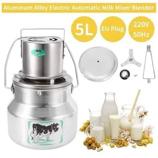 Mélangeur de lait à haute efficacité avec couvercle en plastique 20 L