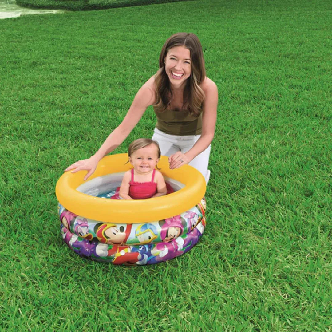 Piscine ronde pour bébés 3 boudins Mickey Mouse