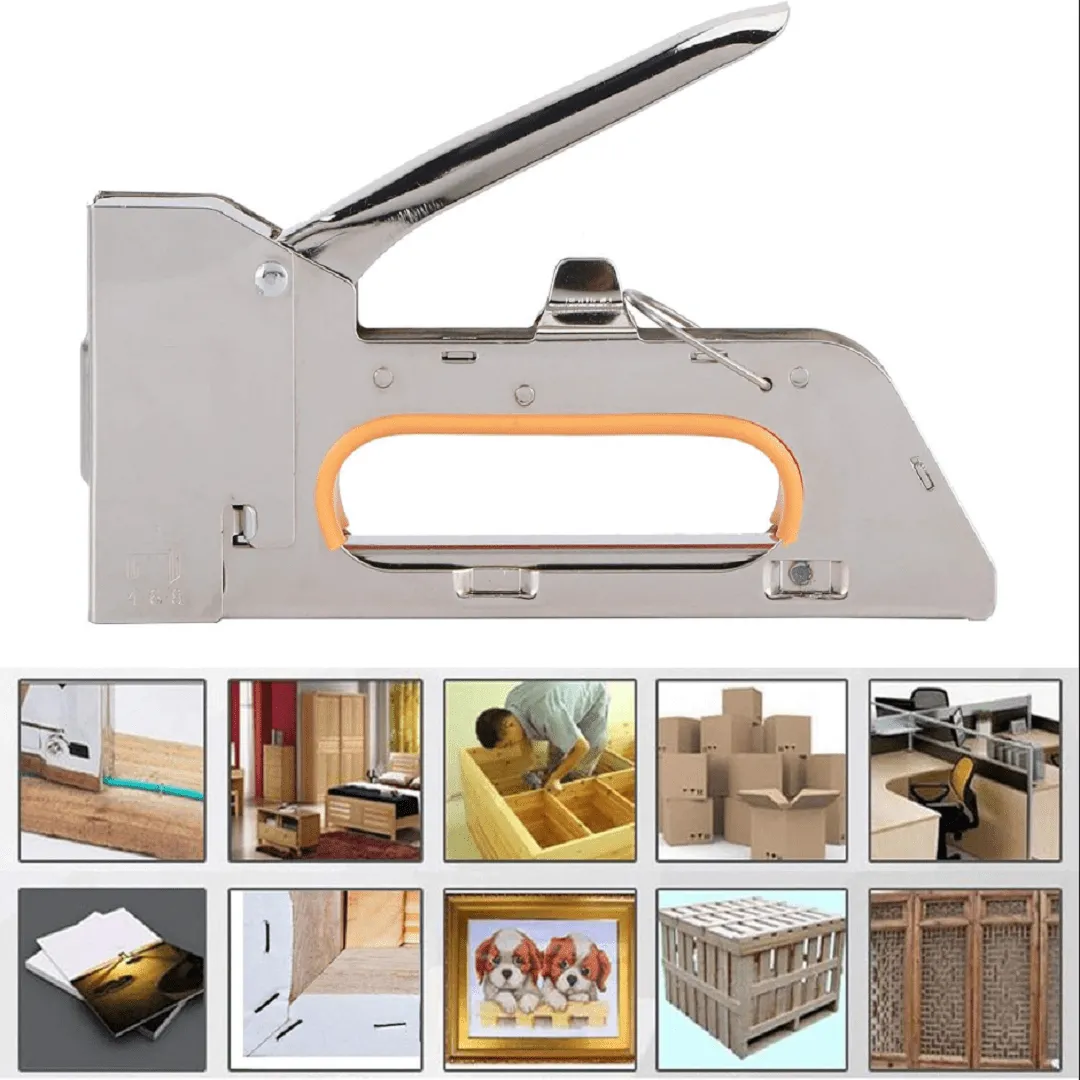 Pistolet Agrafeur Manuel à Réglage pour Travaux de Bricolage