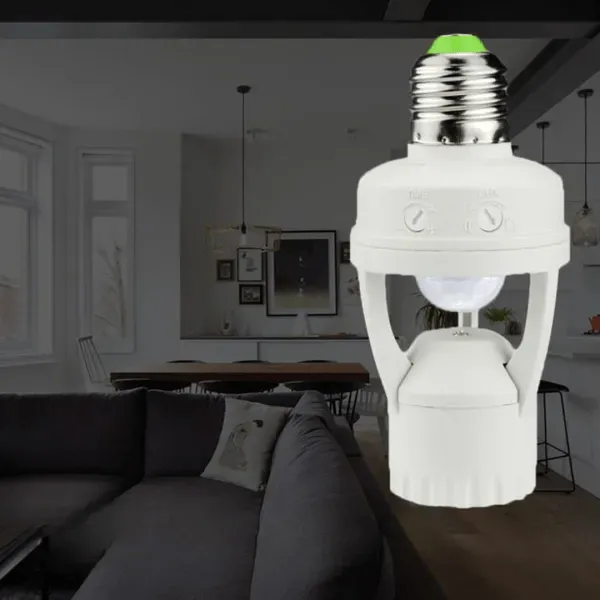 Support de Lampe avec Ampoule LED Idéal pour la Sécurité à Domicile