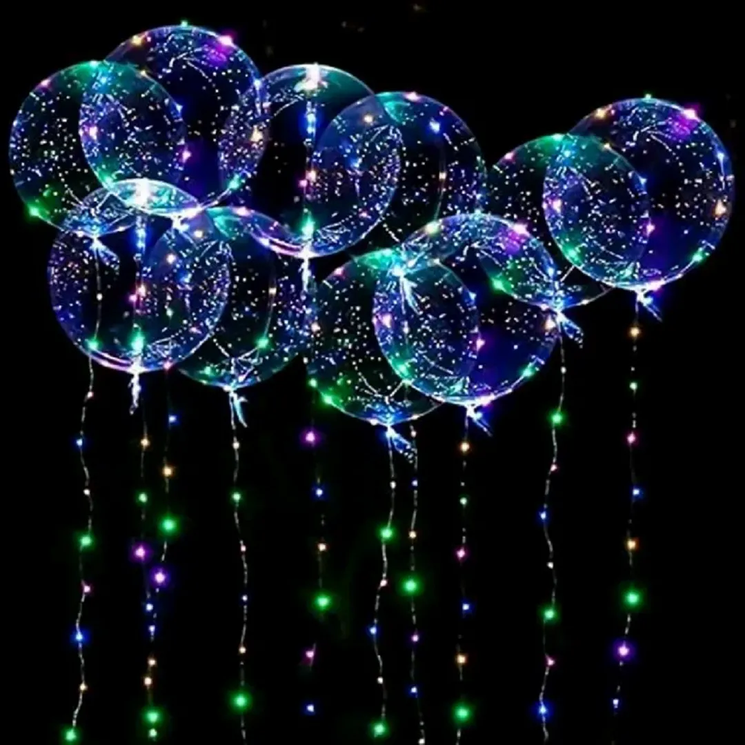 Ballons LED Transparent pour un Anniversaire Magique Éclairage Féerique