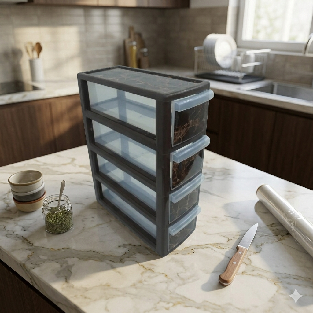 Armoire de Rangement étroite en plastique pour Cuisine et Salle de Bain