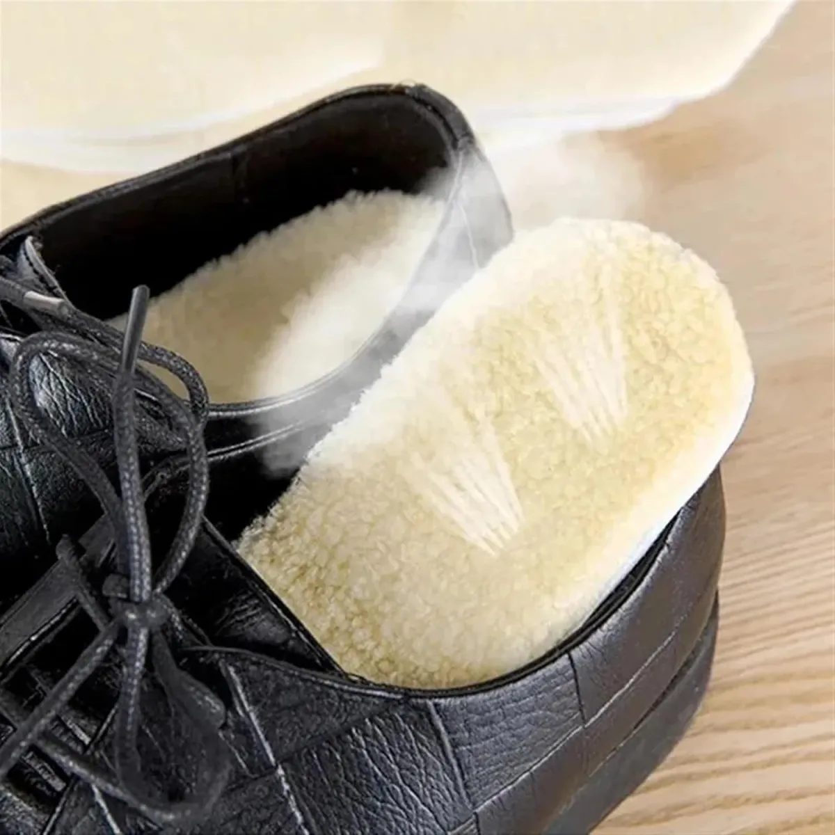 Semelles Thermiques en Peluche Moelleuse – Chaleur Douce & Confort Personnalisable