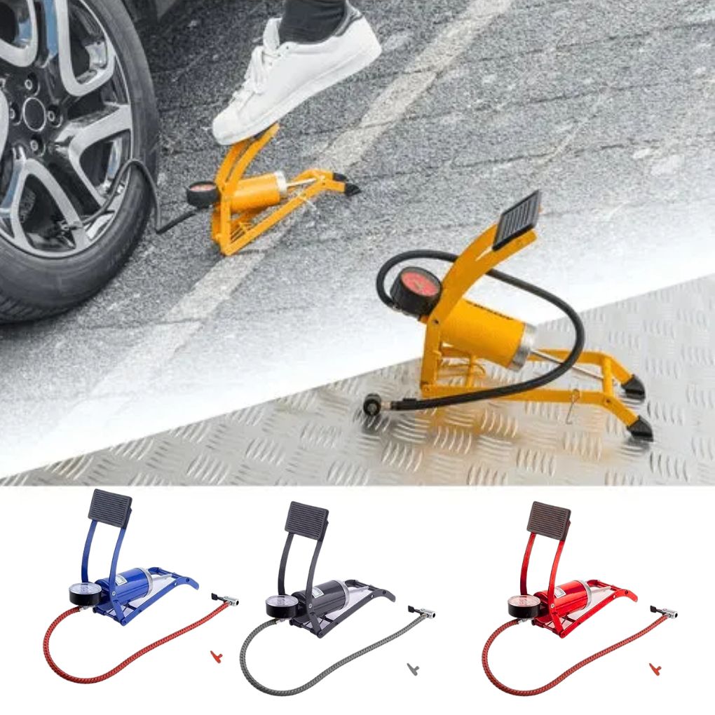 Pompe à Vélo avec Manomètre pour pour Gonflage Rapide