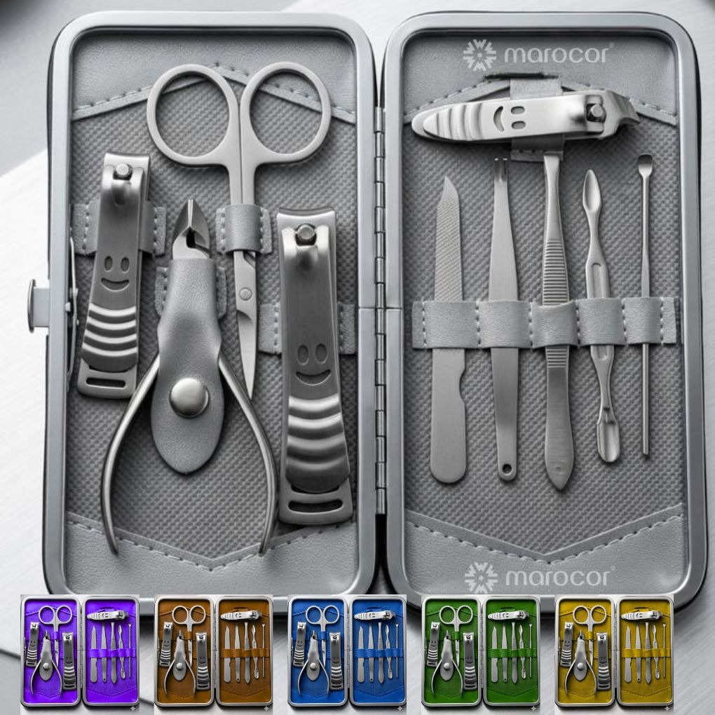 Kit de soins des ongles élégant avec outils de manucure et pédicure pour le toilettage