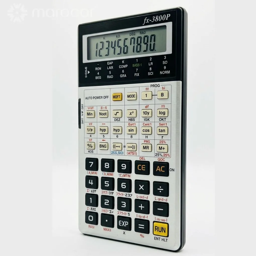 آلة حاسبة علمية قابلة للبرمجة fx-3800P – 200 وظيفة ومحرر بيانات STAT