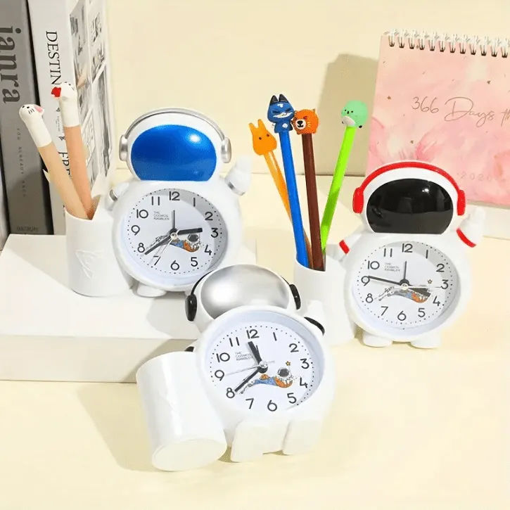 Horloge de table enfantine en plastique – Design animé pour jeunes