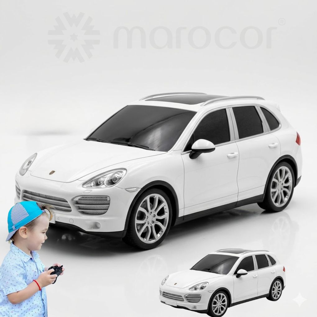 Voiture Tout-Terrain Télécommandée Haute Performance – Design SUV Sportif Blanc avec Télécommande Sans Fil