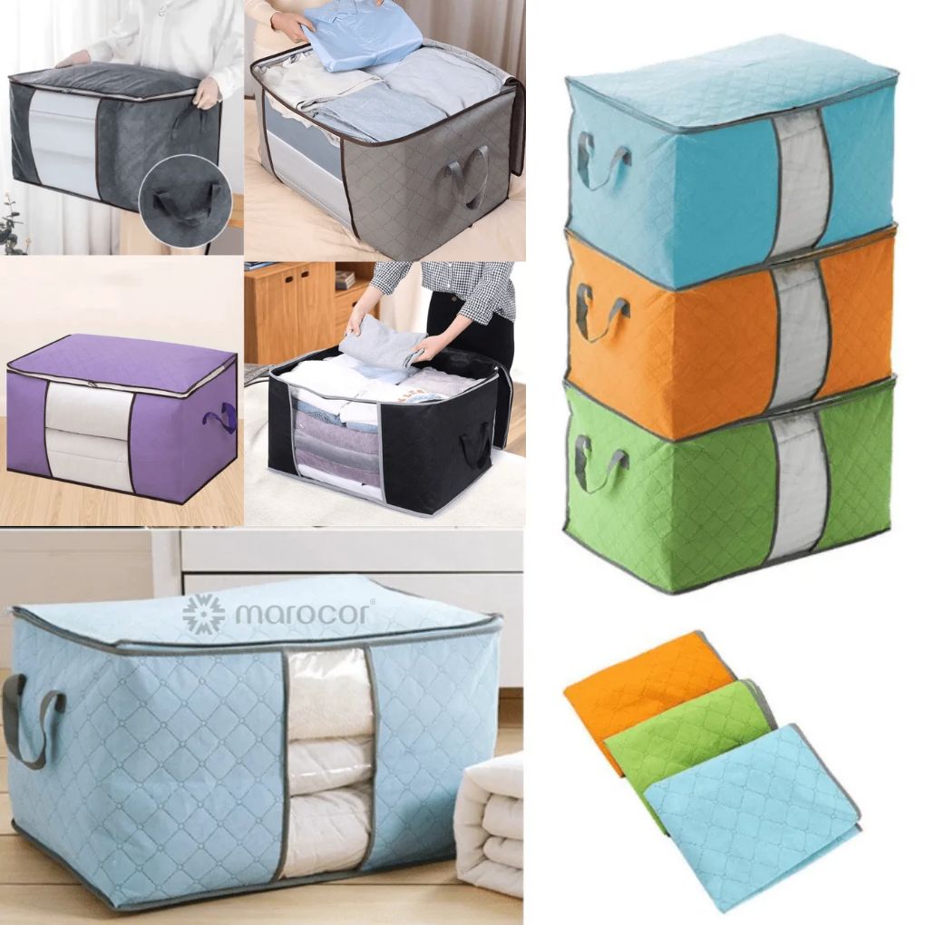 Sac de rangement pliable pratique pour optimiser l’espace des vêtements (colleur aléatoire).