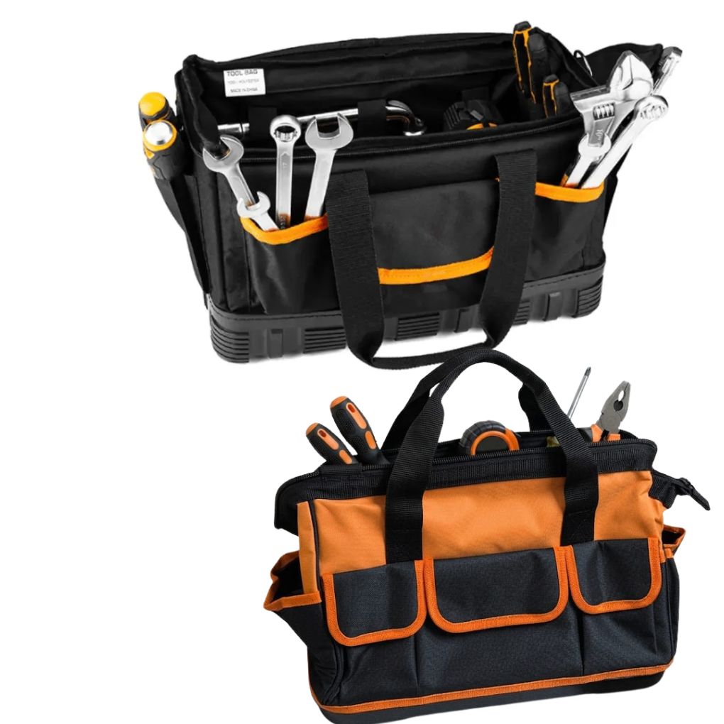 Sac à outils pliable avec toile de nylon haute résistance pour un rangement optimisé