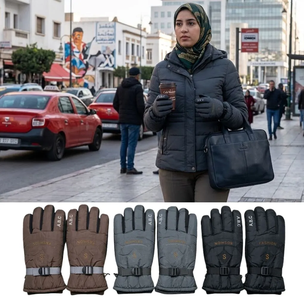 Gants d'Hiver Grand Froid "Urban Shield" – Imperméables, Coupe-vent et Compatibles Écrans Tactiles
