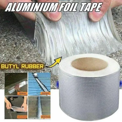 Adhésif aluminium butyle haute adhérence, protection incendie et étanchéité pour fuites de toiture