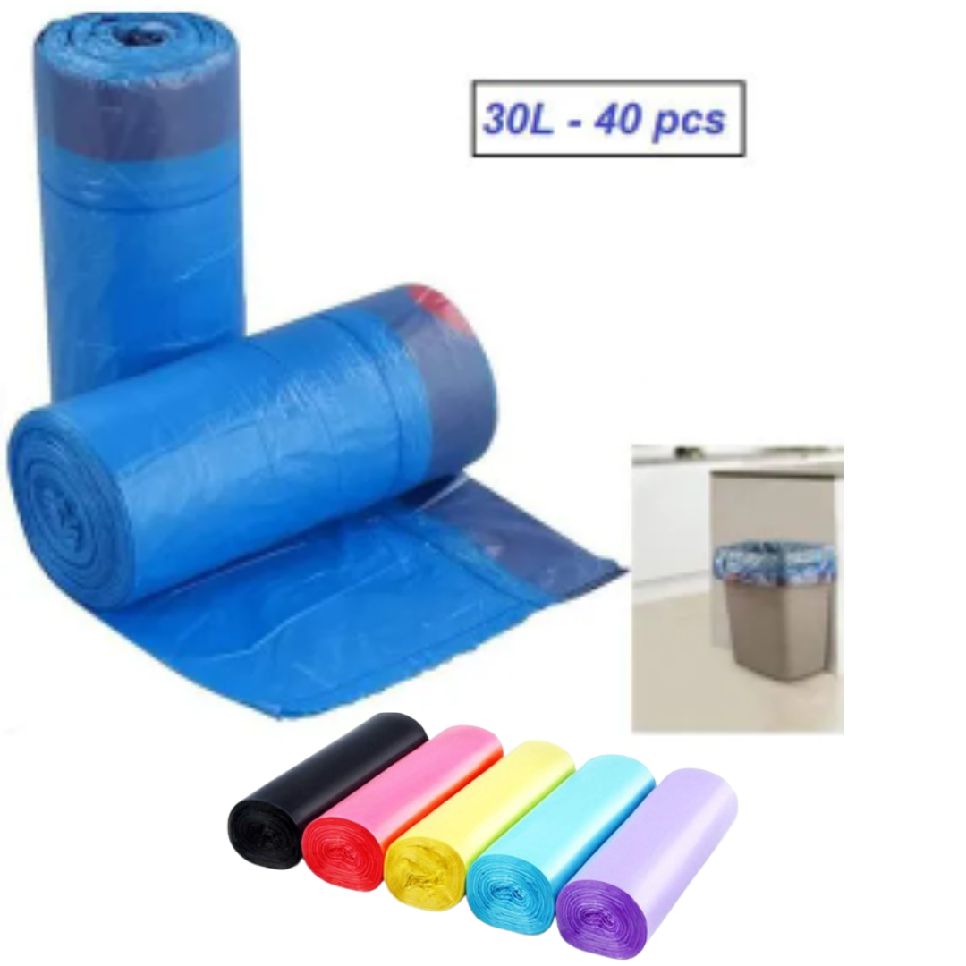 Ensemble Élégant de 40 Sacs Poubelles 30L ( colleur aléatoire)