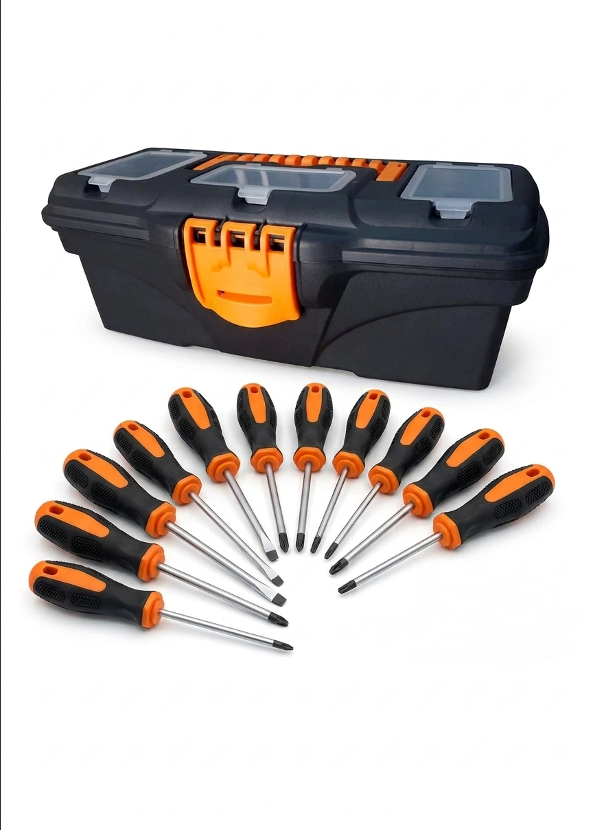 Boîte à Outils Professionnelle avec Organiseurs Intégrés – Compacte & Robuste