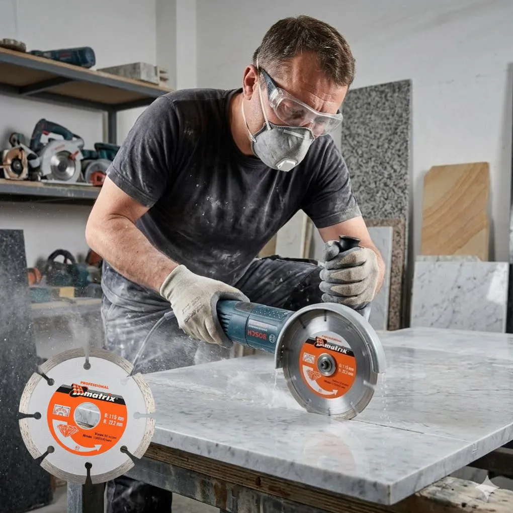 Disque diamanté à segments - 115 mm x 22,2 mm - Performance professionnelle
