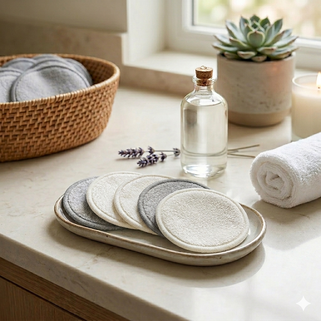 4pcs Éponges Démaquillante Lavable, Réutilisable et Douce (colleur aléatoire)
