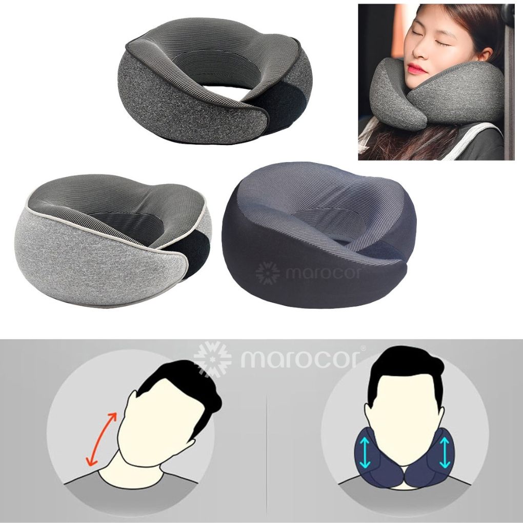 Oreiller de voyage ergonomique pour soutenir les vertèbres cervicales