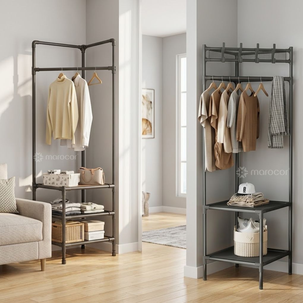 Porte-manteau pour vêtements –Rangement pratique et élégant pour vos habits suspendus