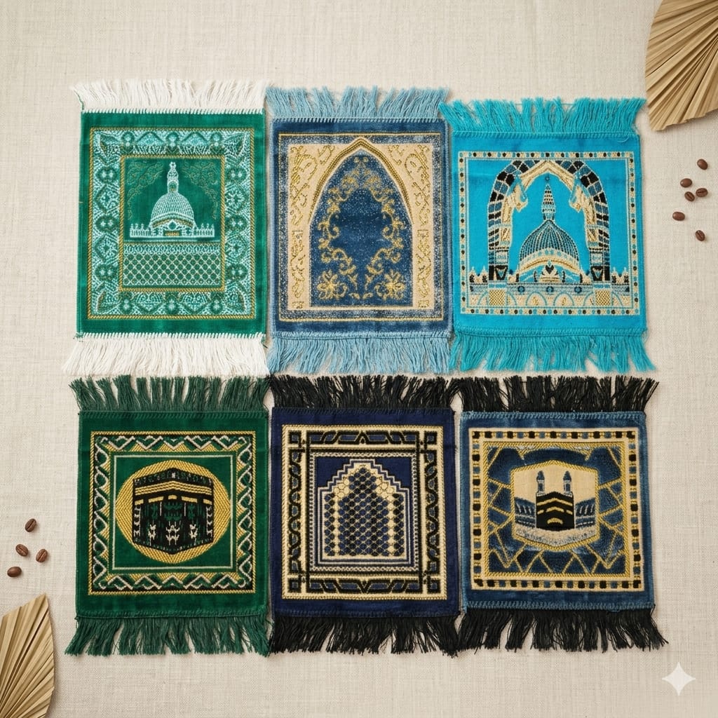 Tapis de Prière Islamique de poche -coleur aleatoire