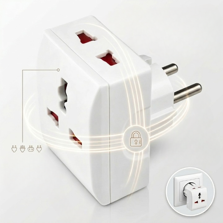Adaptateur universel pour prises électriques en voyage