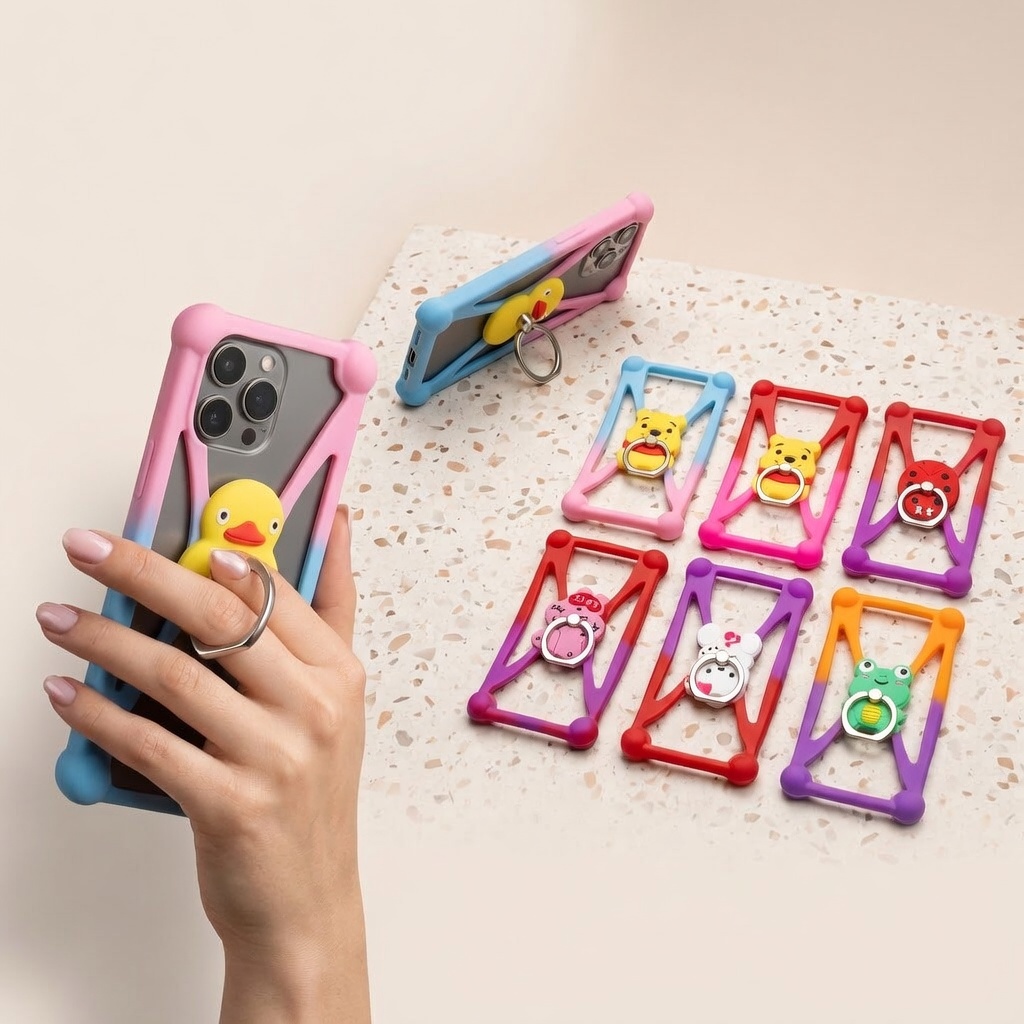 Étui protectrice universelle en silicone souple et résistante (colleur désigne aléatoire)