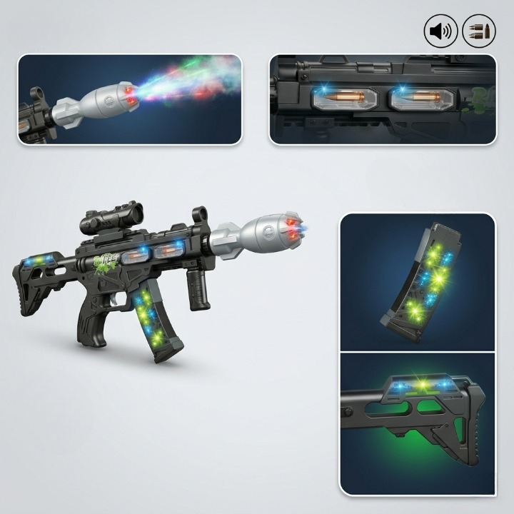 Pistolet de jeu électronique interactif pour divertissement immersif