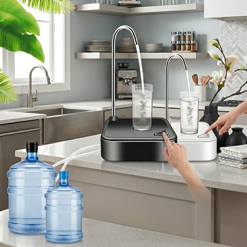 Distributeur d'eau portable USB, pompe électrique rechargeable pour voyage et camping