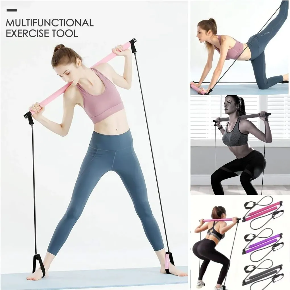 Kit de barre de Pilates - Dispositif d'exercice polyvalent pour la maison