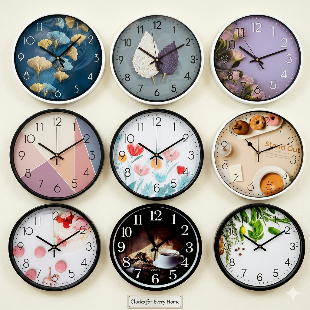 Horloge Murale Moderne Silencieuse pour Chambre et Bureau et salon et cuisine