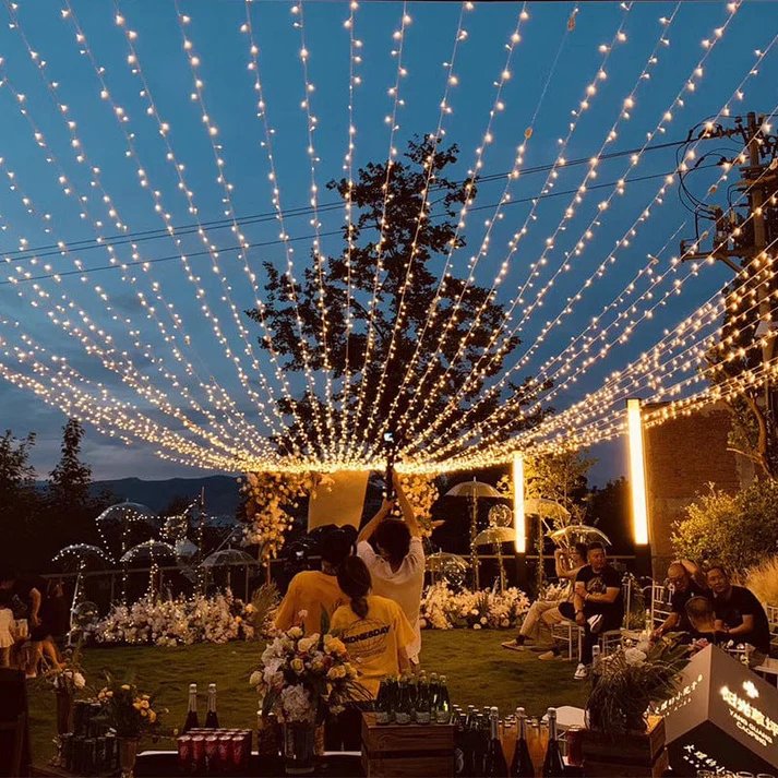 Éclairage LED dégradé pour décoration pour événements et fêtes (25m) Guirlande